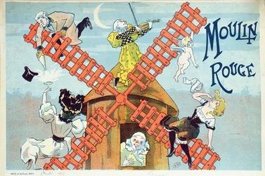 Deckblatt eines Programms für das Moulin Rouge, 1896